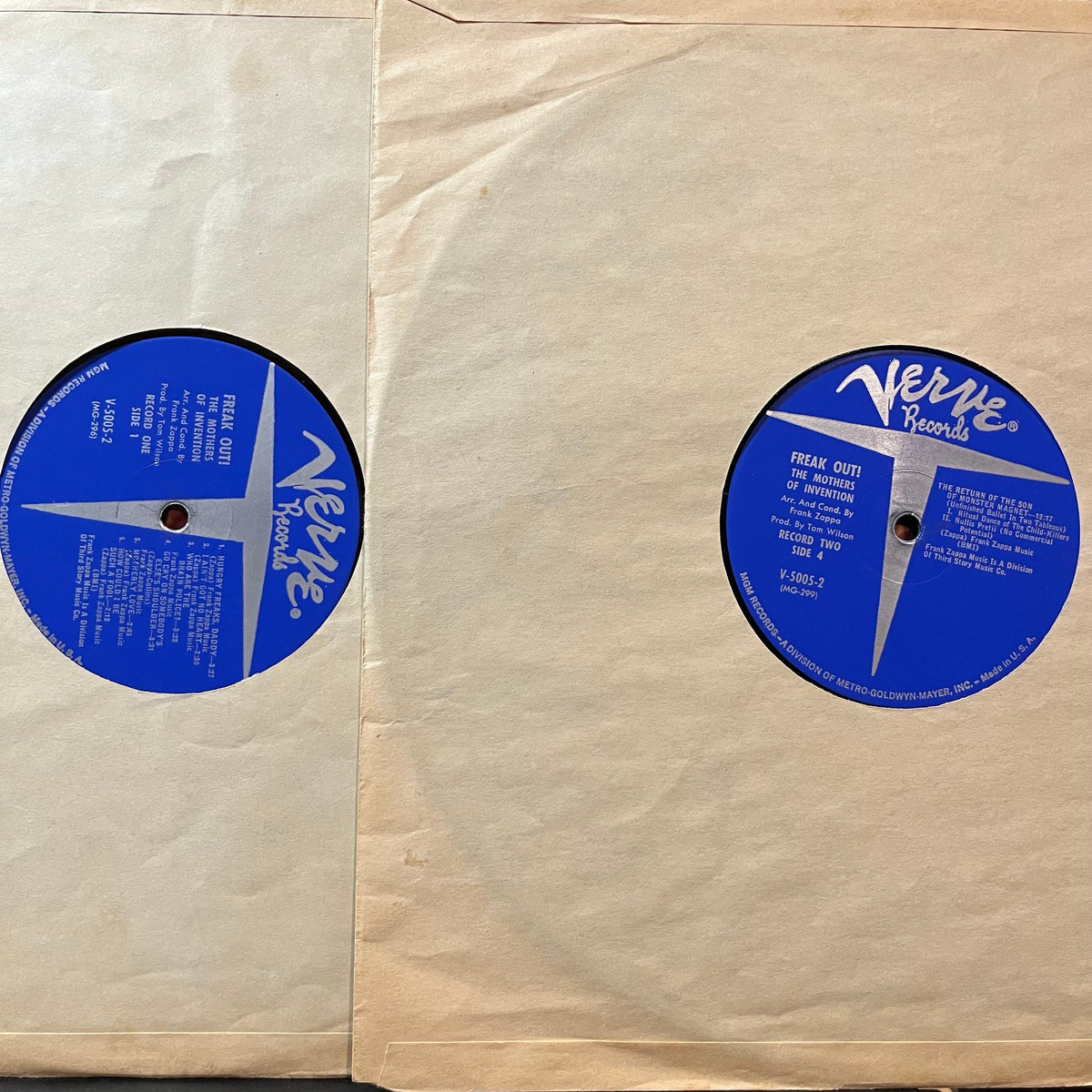 The Mothers Of Invention - Freak Out! (VINYL 2xLP VERVE V-5005-2 1966) | Very Good (VG) Very Good Plus (VG+)-Music History