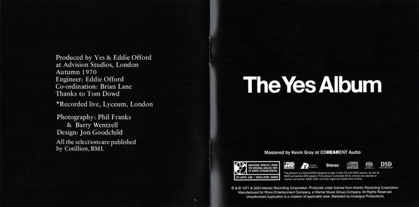 The Yes Album (SACD) | Mint (M) Mint (M)-Music History