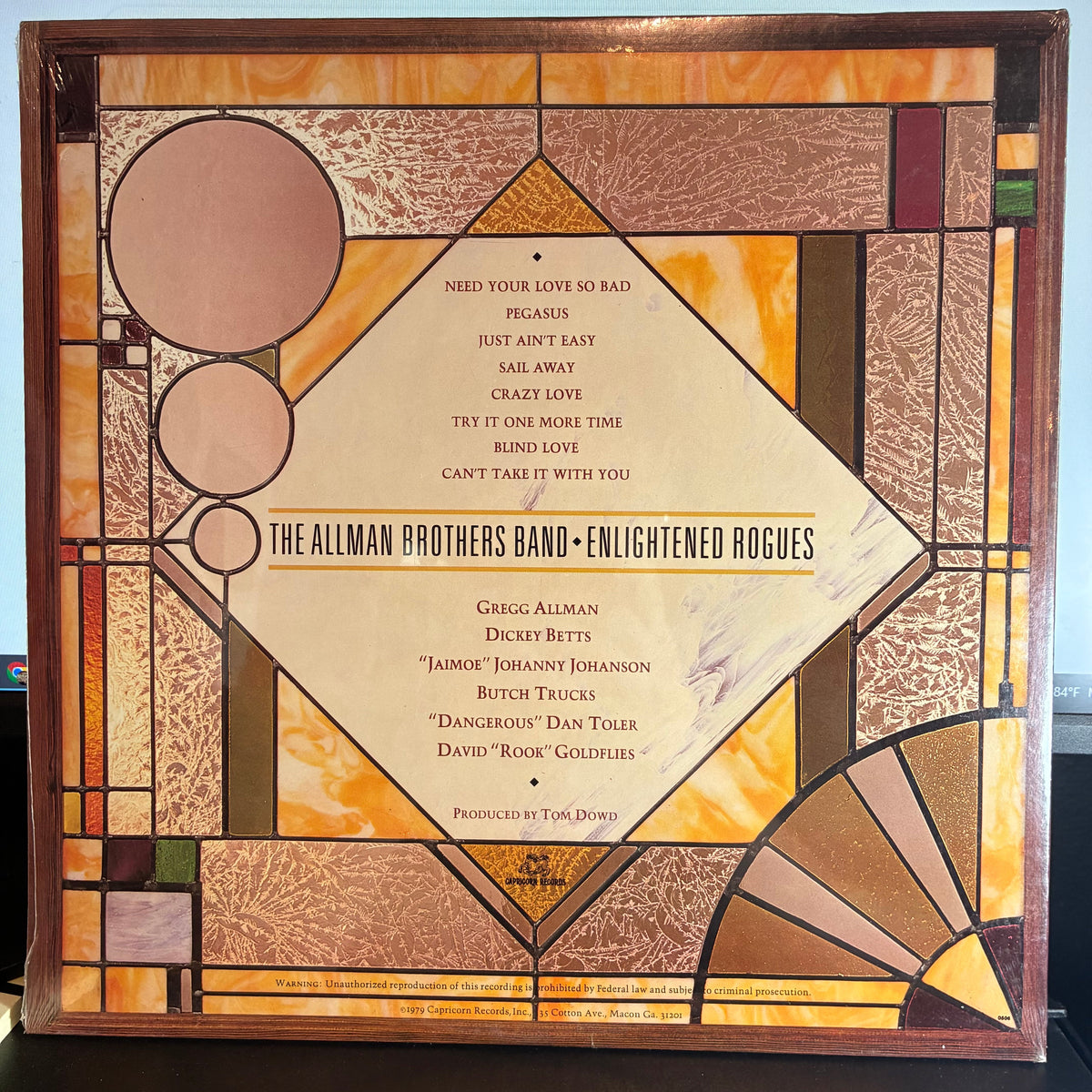 The Allman Brothers Band - Enlightened Rogues (VINYL LP Capricorn Records – CPN 0218) | NEW Mint (M) Mint (M)-Music History