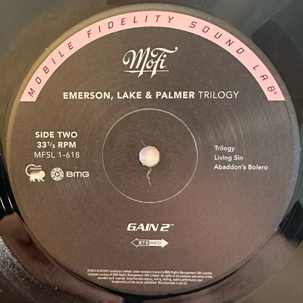 Emerson, Lake & Palmer - Trilogy (MFSL VINYL) | Mint (M) Mint (M)-Music History