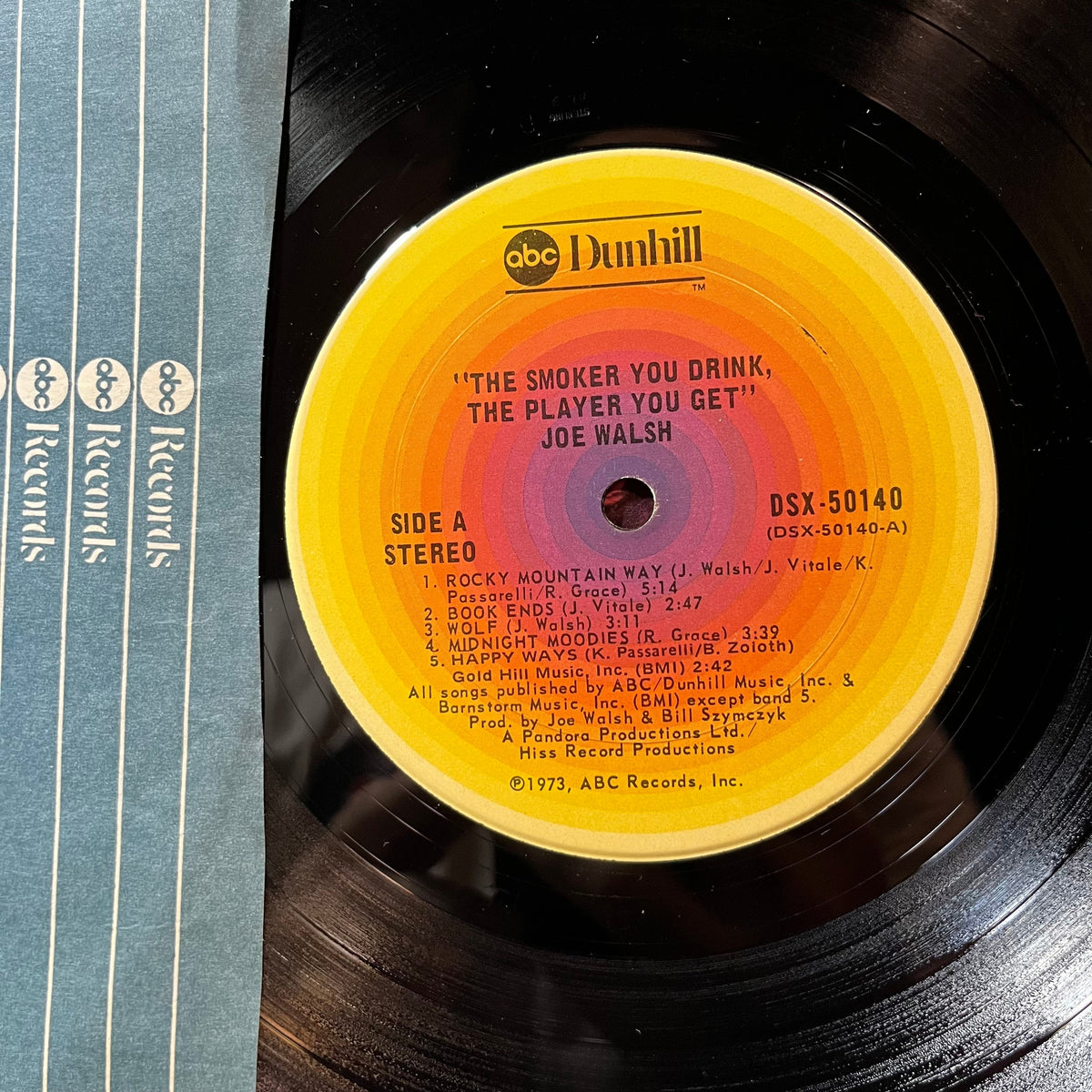 Joe Walsh - The Smoker You Drink, The Player You Get (VINYL LP ABC DUNHILL DSX-50140 1974) | USED Excellent (EX) Excellent (EX)-Music History
