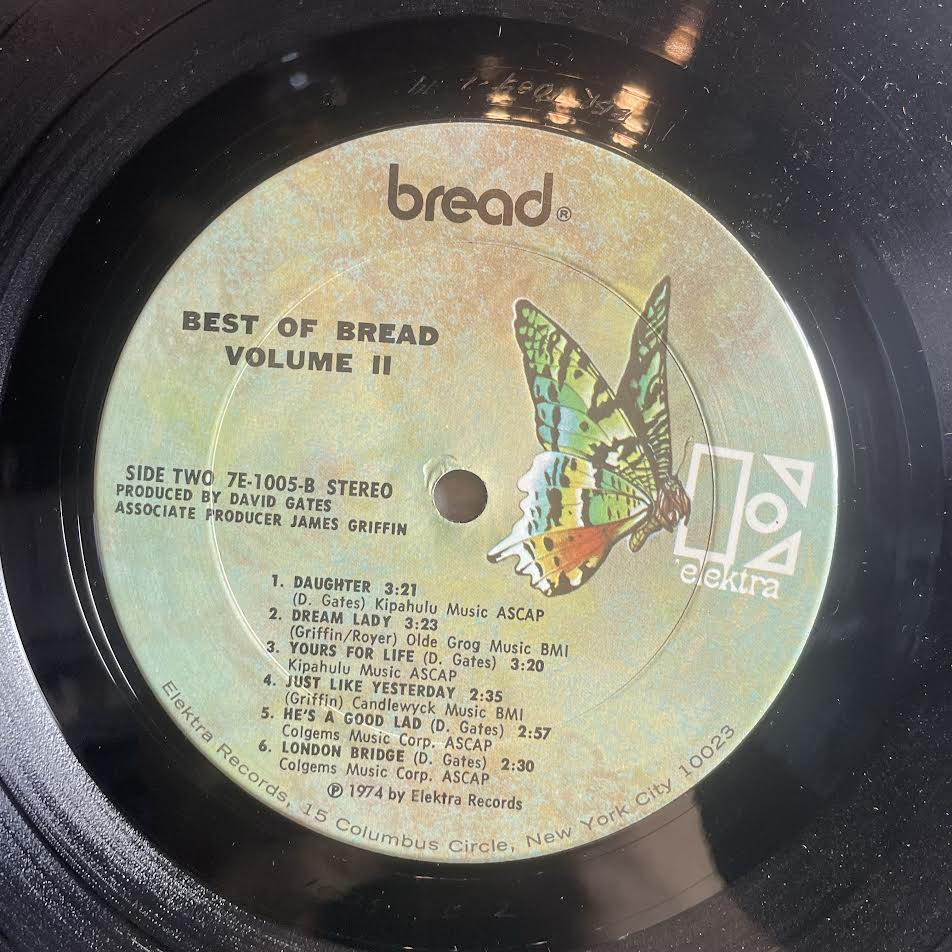 Bread - The Best Of Bread/Volume Two (VINYL) | Excellent (EX) Excellent (EX)-Music History