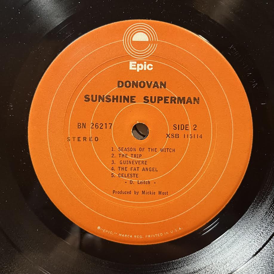 Donovan - Sunshine Superman (VINYL) | Near Mint- (NM-) Excellent (EX)-Music History