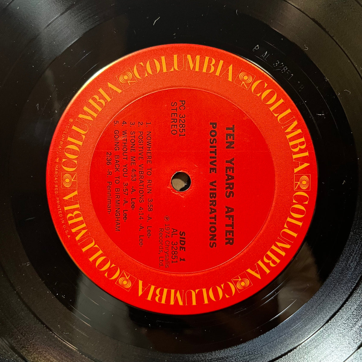 Ten Years After - Positive Vibrations (VINYL LP CHRYSALIS PC 32851 1974) | USED Near Mint (NM or M-) Very Good (VG)-Music History