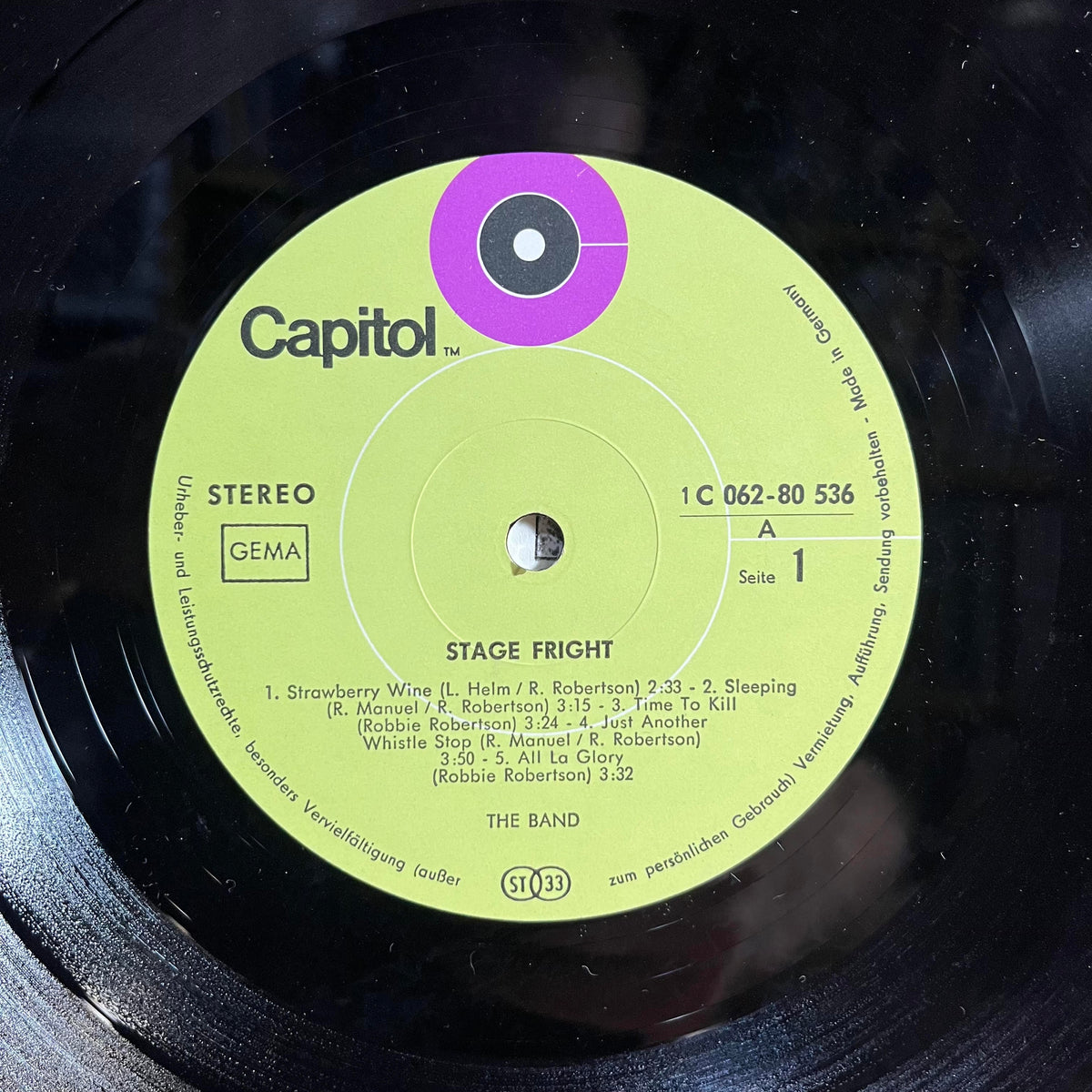 The Band - Stage Fright *GERMANY/SHRINK* | Near Mint (NM) Near Mint (NM)-Music History