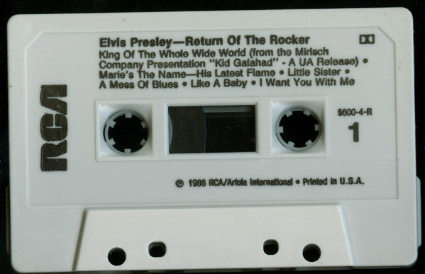Elvis Presley - Return Of The Rocker (CASSETTE) | Near Mint (NM) Near Mint (NM)-Music History