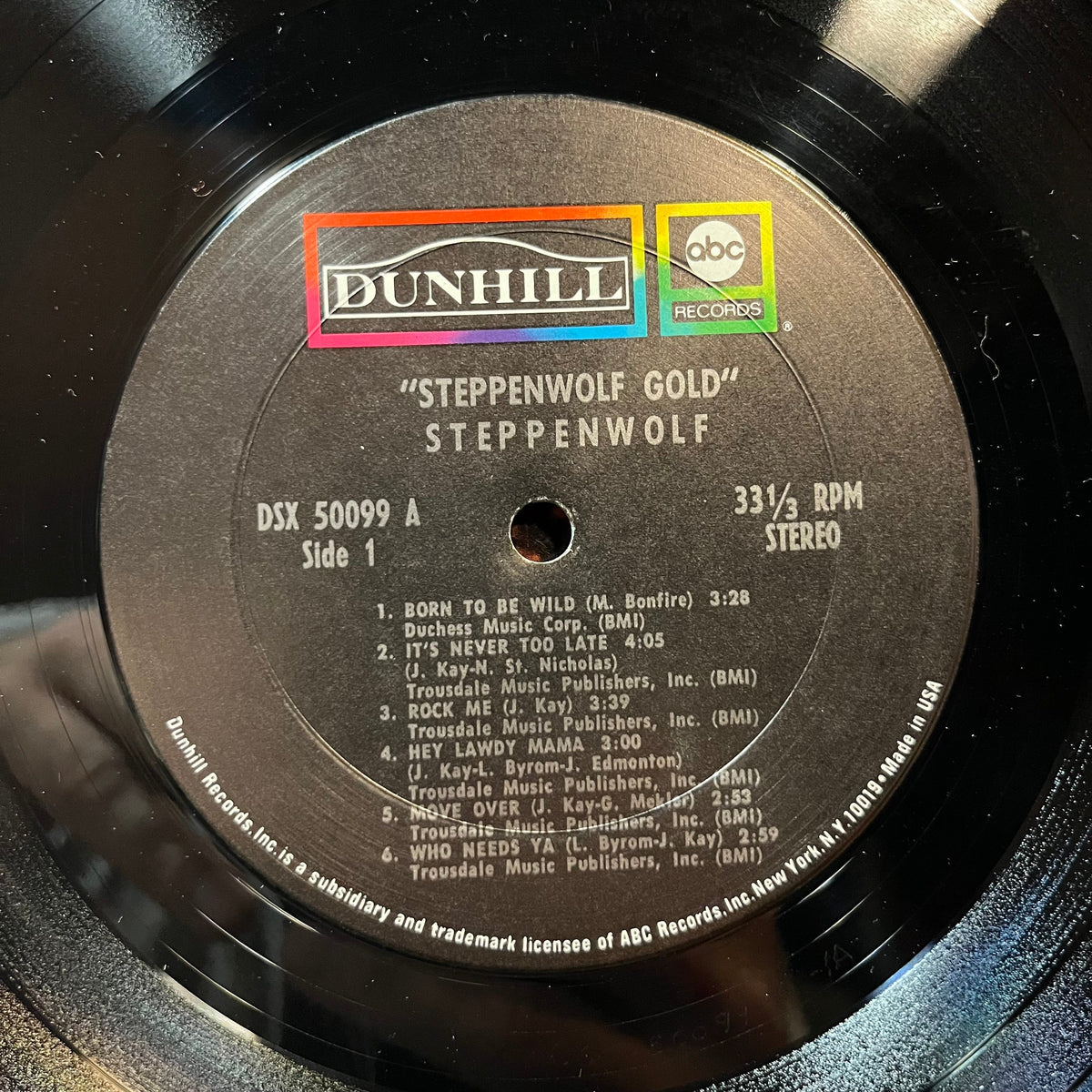Steppenwolf - Gold (Their Great Hits)(VINYL LP ABC DSX 50099 1972) | USED Near Mint (NM or M-) Very Good (VG)-Music History