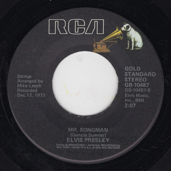 Elvis Presley - T-R-O-U-B-L-E / Mr. Songman | Near Mint (NM) Near Mint (NM)-Music History