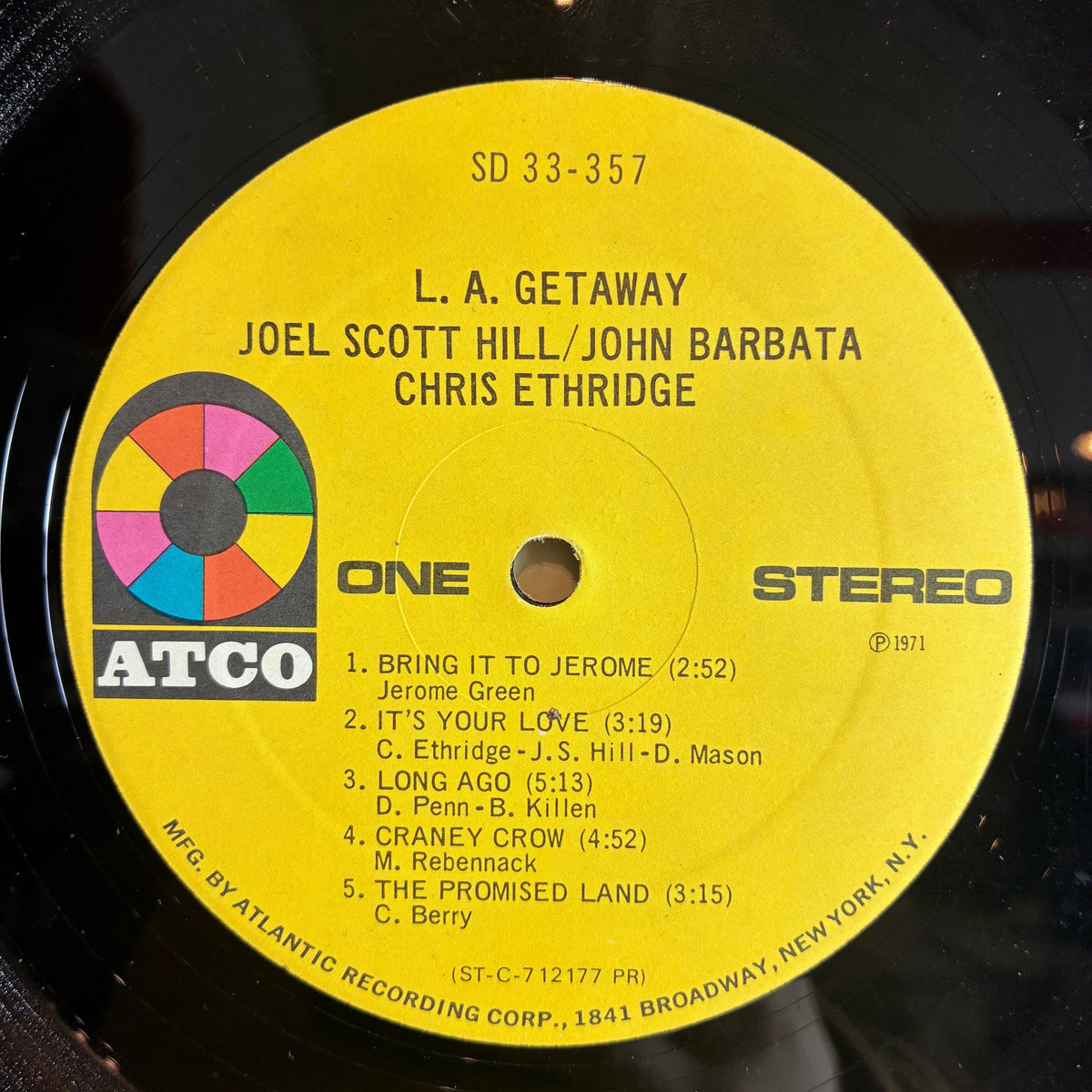 Joel Scott Hill - L. A. Getaway (VINYL) | Very Good (VG) Very Good (VG)-Music History