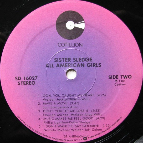 Sister Sledge - All American Girls | Near Mint (NM) Near Mint (NM)-Music History