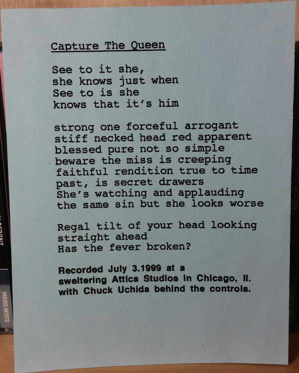 Slingshot Episode - Capture The Queen (7" VINYL) | Near Mint (NM) Very Good Plus (VG+)-Music History