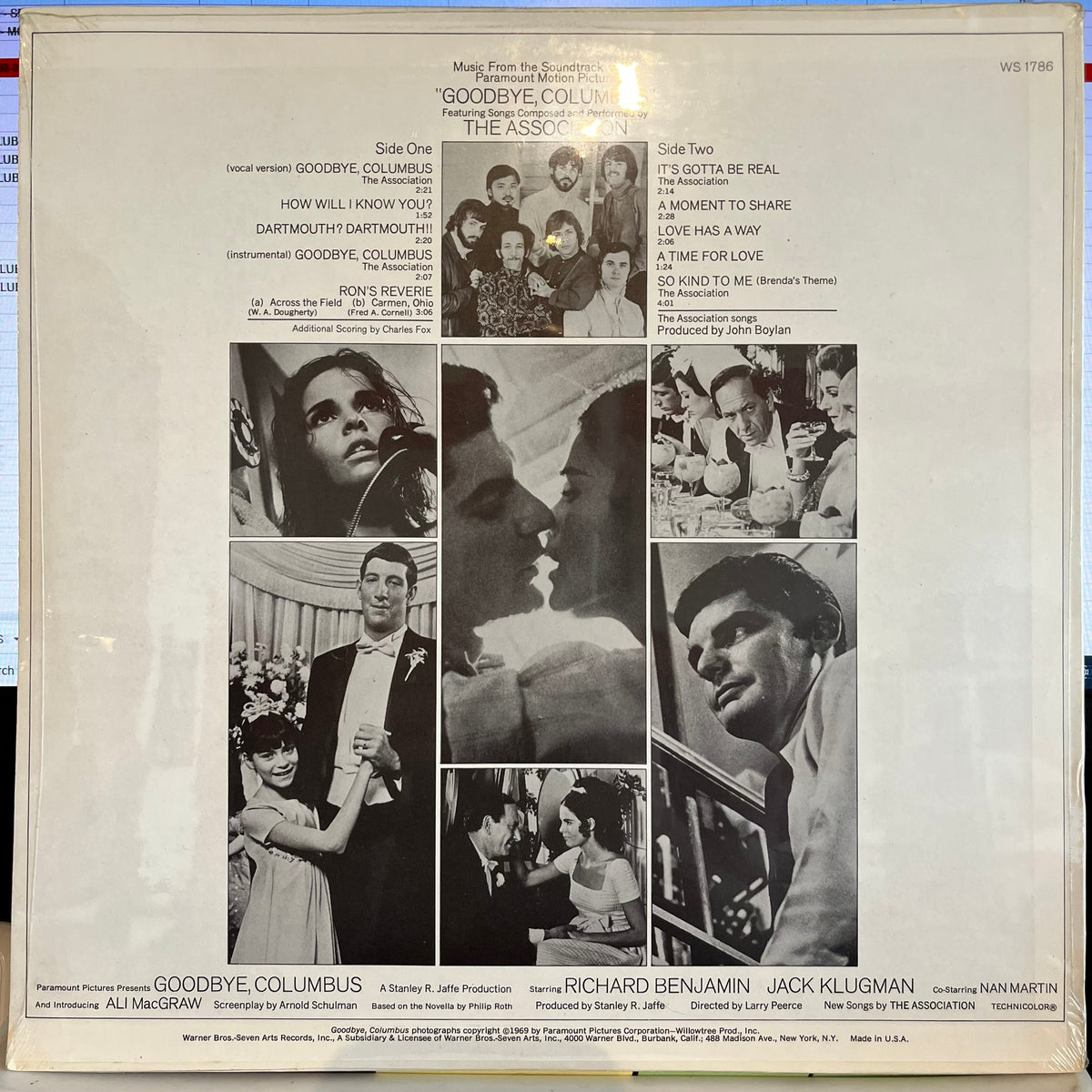Music From The Sound Track Of The Paramount Motion Picture "Goodbye, Columbus" *SEALED* | Mint (M) Mint (M)-Music History