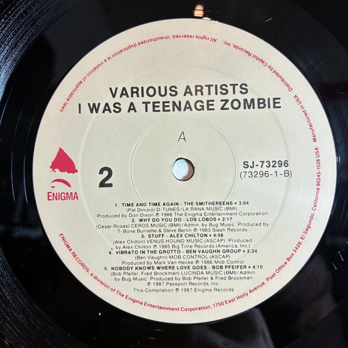 Various - I Was A Teenage Zombie (Original Motion Picture Soundtrack) (VINYL) | Excellent+ (EX+) Excellent (EX)-Music History
