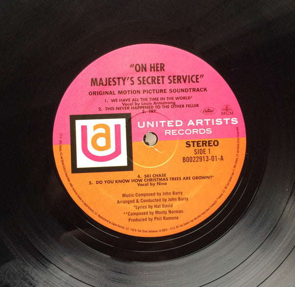 John Barry - On Her Majesty's Secret Service (Original Motion Picture Soundtrack) (VINYL) | Excellent (EX) Near Mint (NM)-Music History