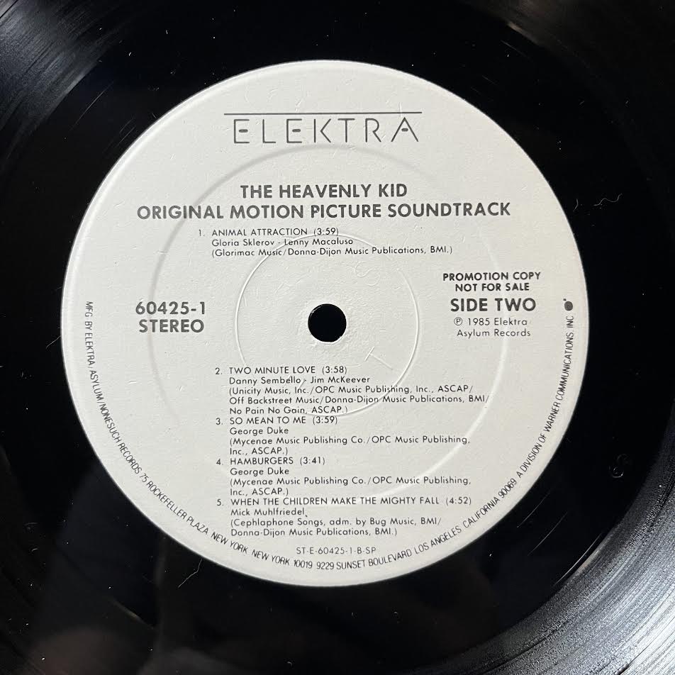 Various - The Heavenly Kid (Original Motion Picture Soundtrack) (VINYL) | Near Mint (NM) Excellent (EX)-Music History