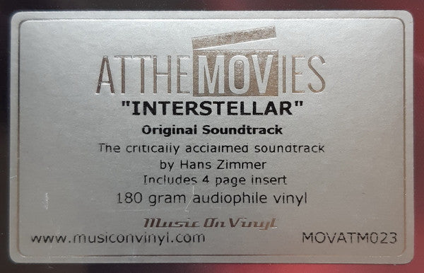 Hans Zimmer - Interstellar (Original Motion Picture Soundtrack) | Mint (M) Mint (M)-Music History