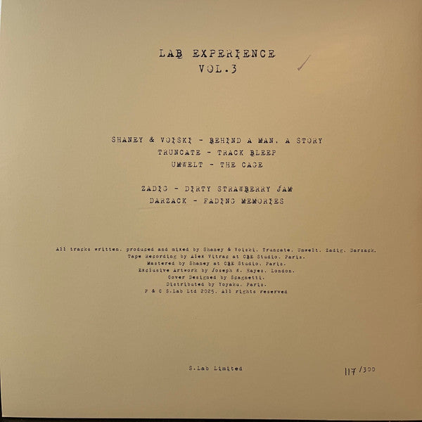 Lab Experience Vol. 3 (VINYL) |--Music History