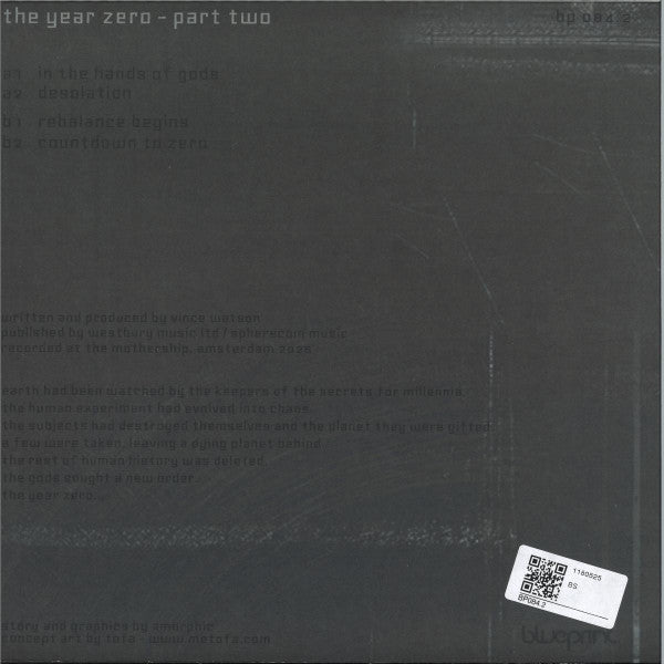 Amorphic - The Year Zero Part Two (Red Black Splatter Vinyl 12") | Mint (M) Mint (M)--Music History