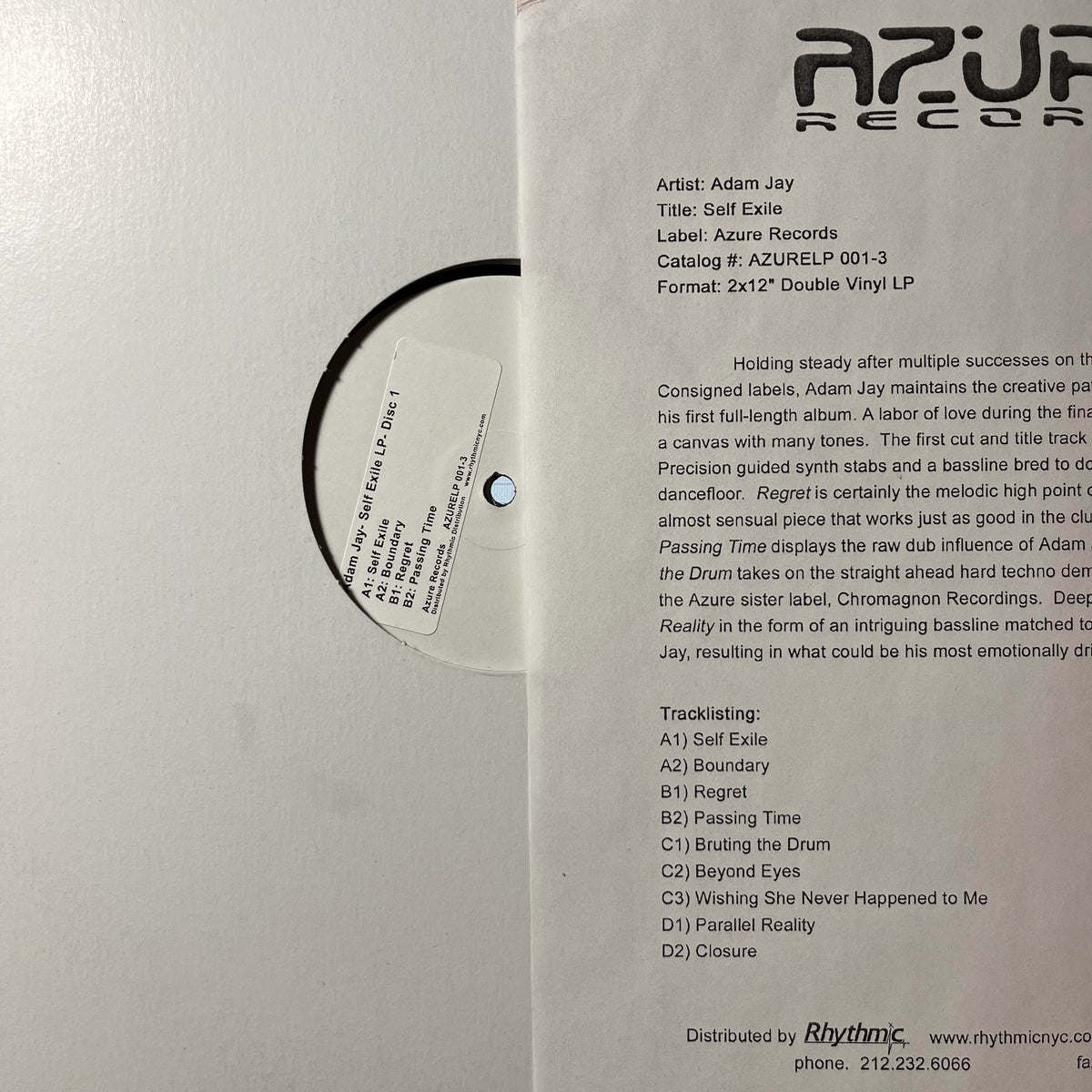 Self Exile (2xVINYL) | Mint (M) Generic--Music History