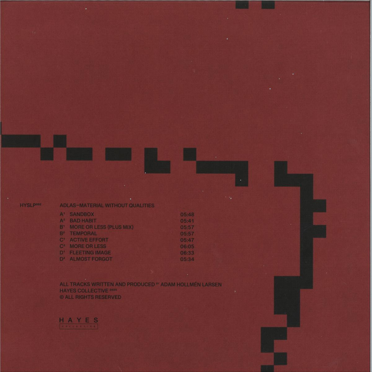 Material Without Qualities (2x VINYL 12") | Mint (M) Mint (M)--Music History