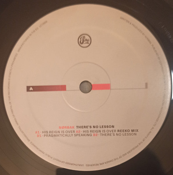 Nørbak - There's No Lesson EP (VINYL 12") | Mint (M) Mint (M)--Music History