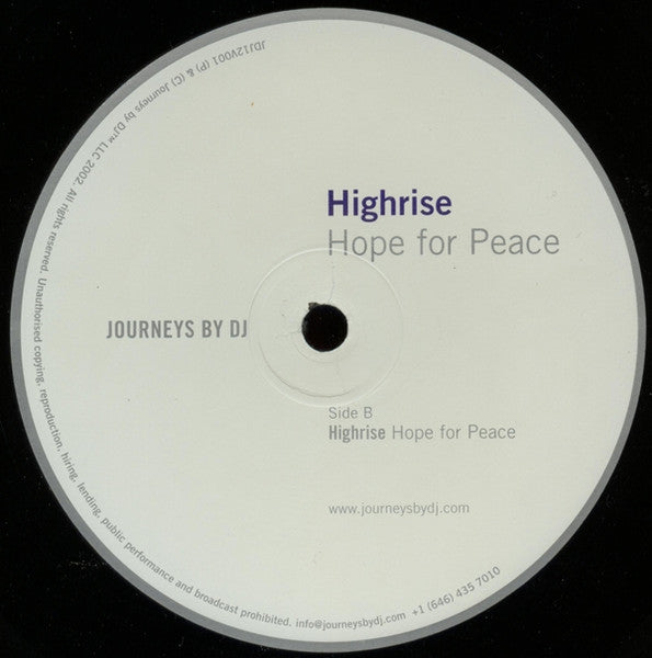 Highrise - Hope For Peace (VINYL) | Generic--Music History