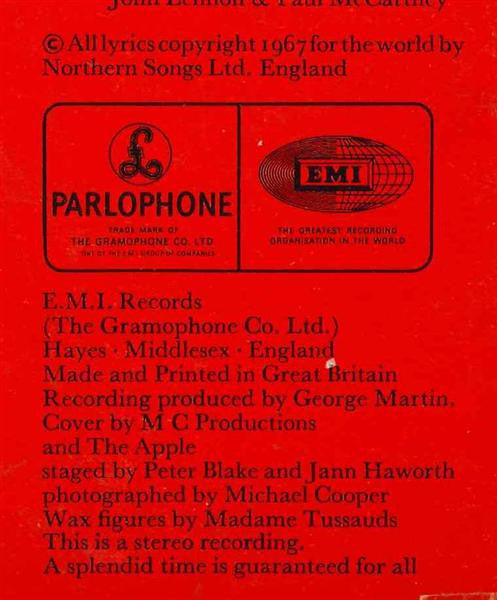 The Beatles - Sgt. Pepper's Lonely Hearts Club Band | Very Good (VG) Near Mint (NM)-Music History