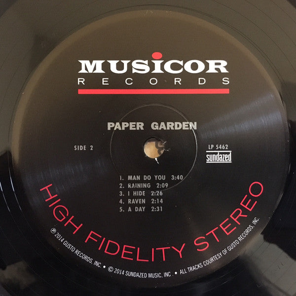 The Paper Garden - The Paper Garden | Mint (M) Mint (M)-Music History