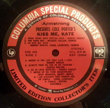 Various - Armstrong Presents Cole Porter's Kiss Me, Kate - Original ABC Television Sound Track | Near Mint (NM) Near Mint (NM)-Music History