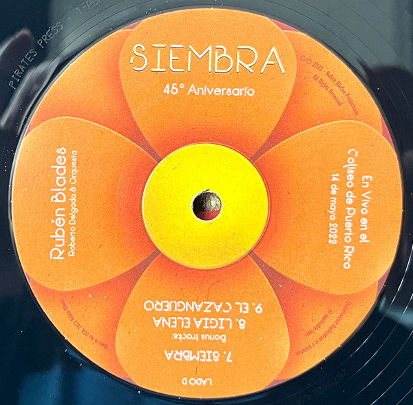 Ruben Blades - Siembra 45 Aniversario En Vivo en el Coliseo de Puerto Rico 14 de mayo 2022 (2xVINYL) | Mint (M) Mint (M)-Music History