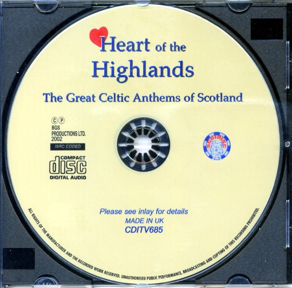 Various - Heart Of The Highlands (The Great Celtic Anthems Of Scotland) (CD) | Near Mint (NM) Excellent (EX)--Music History