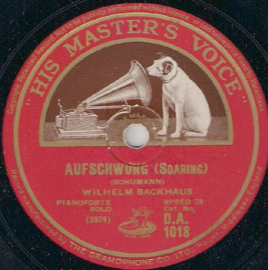 Wilhelm Backhaus - Tango / Aufschwung | Near Mint (NM) Generic-Music History