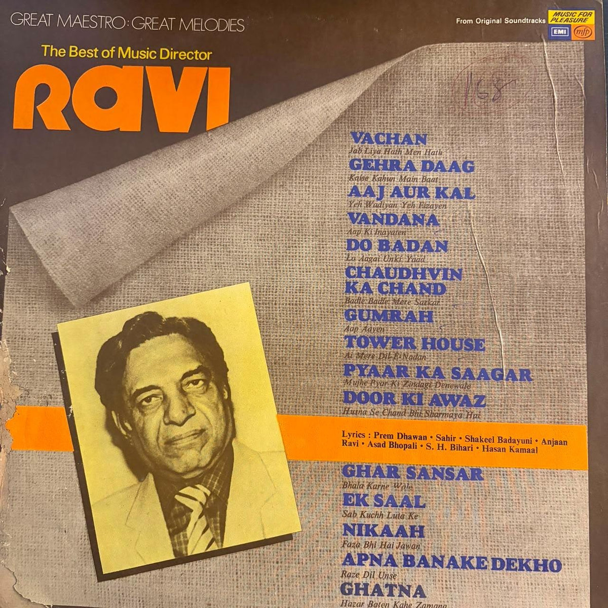 Ravi – The Best Of Music Director Ravi (Used Vinyl - VG+) JB Marketplace-Music History
