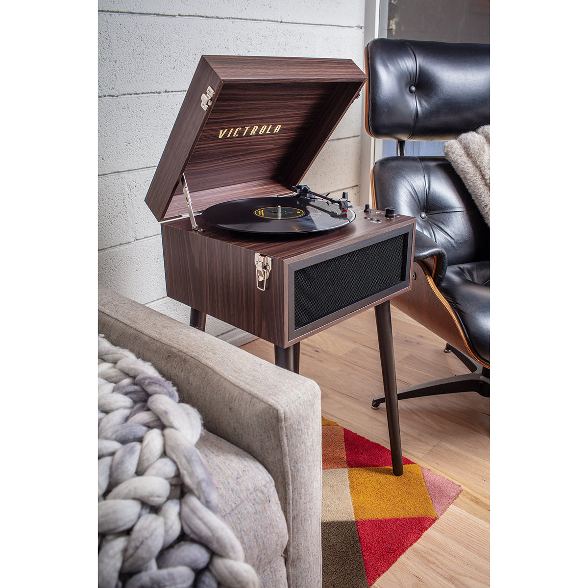 Liberty Record Player with Stand-Music History