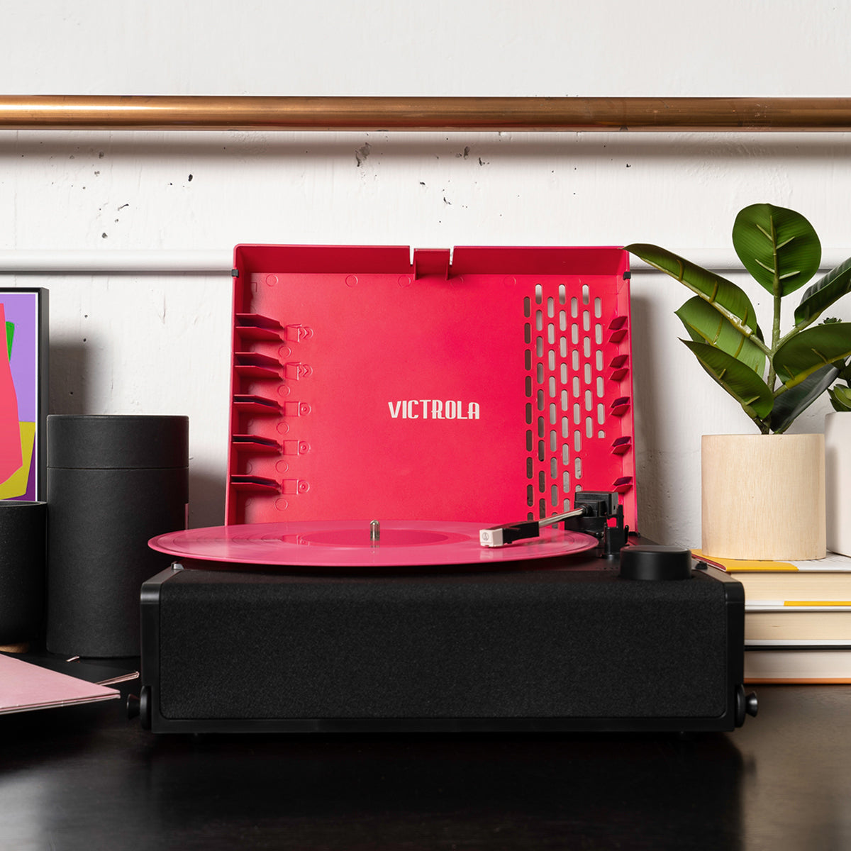 Revolution GO Portable Rechargeable Record Player-Music History