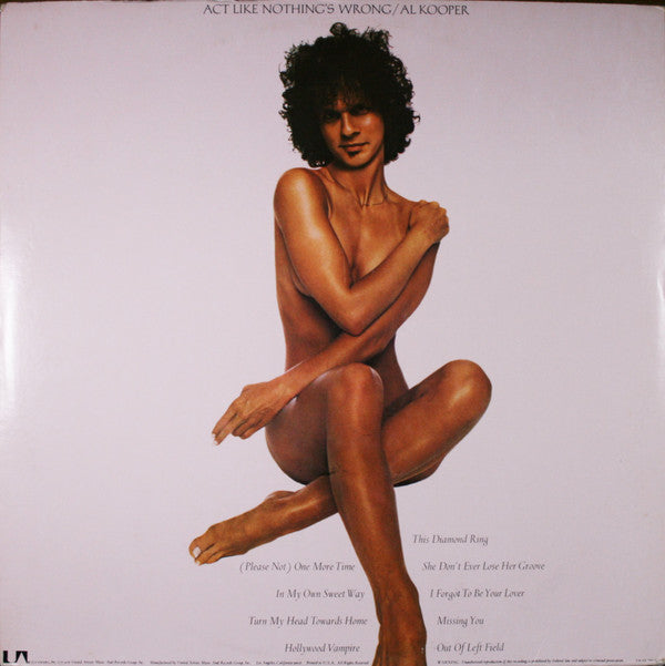 Al Kooper - Act Like Nothing's Wrong | Near Mint (NM) Very Good Plus (VG+)-Music History