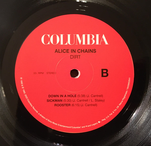Alice In Chains Dirt Columbia, Legacy, Velvet Hammer 2xLP, Album, RE, RM, 30t Mint (M) Mint (M)-Music History