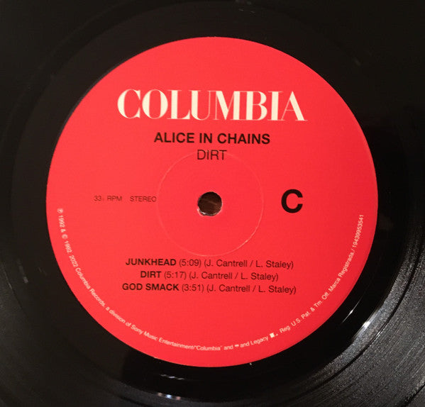 Alice In Chains Dirt Columbia, Legacy, Velvet Hammer 2xLP, Album, RE, RM, 30t Mint (M) Mint (M)-Music History
