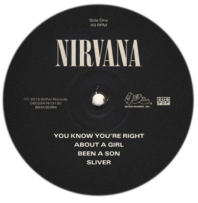 Nirvana - Nirvana (200 GRAM VINYL) | Mint (M) Mint (M)-Music History