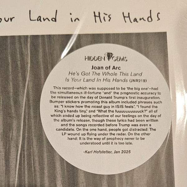 Joan Of Arc - He's Got The Whole This Land Is Your Land In His Hands (VINYL) | Near Mint (NM) Near Mint (NM)-Music History