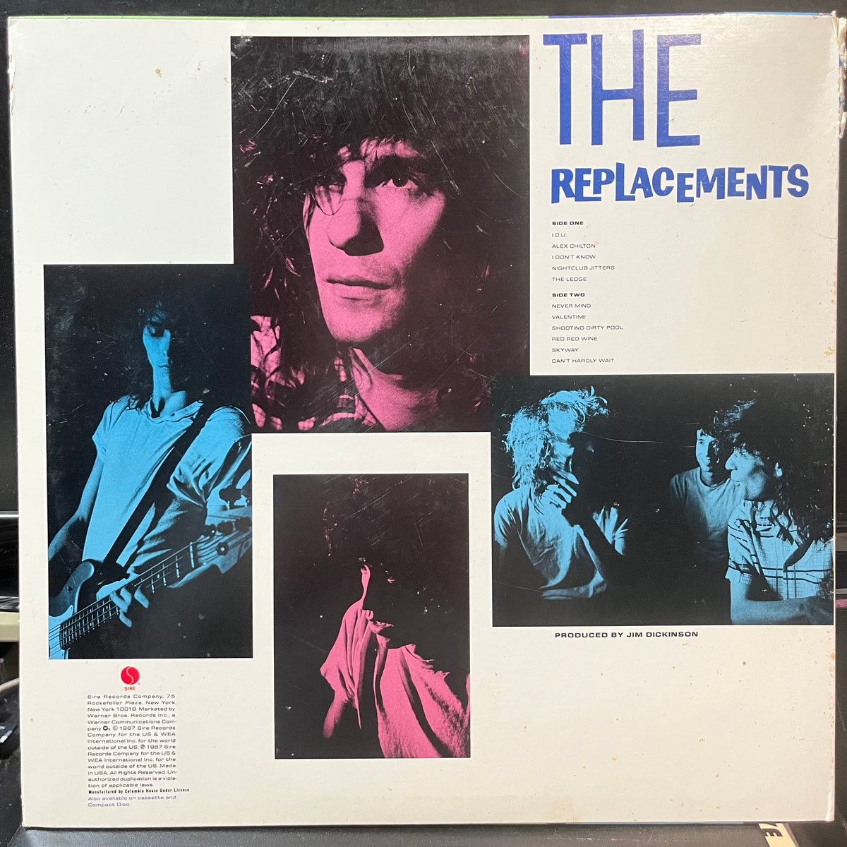 The Replacements - Pleased To Meet Me (VINYL LP SIRE 9 25557-1 1987) | Near Mint (NM or M-) Very Good Plus (VG+)-Music History
