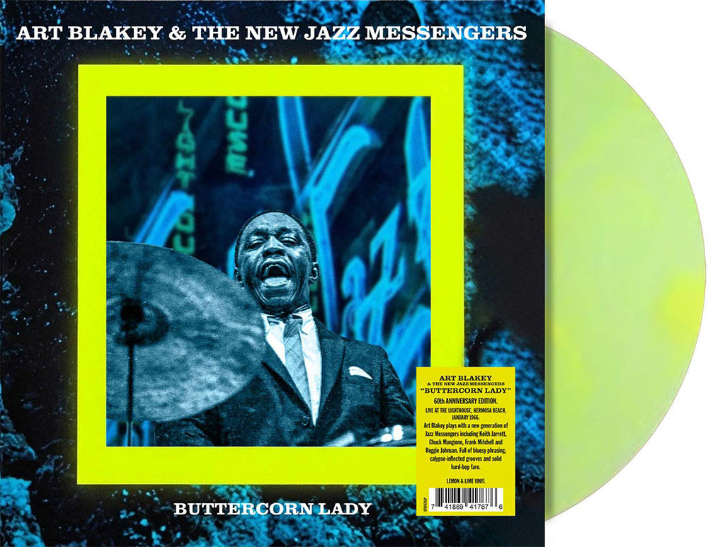 Art Blakey & The New Jazz Messengers Buttercorn Lady - Live At The Lighthouse, Hermosa Beach, 1966 (Indie Exclusive) [180G Lemon & Lime Vinyl] - Vinyl-Music History