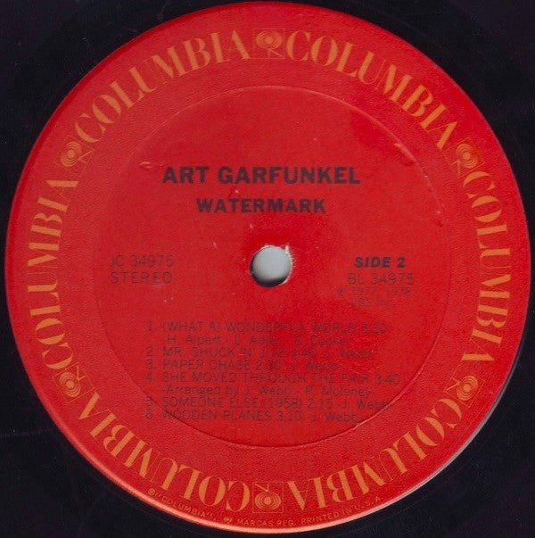 Art Garfunkel - Watermark | Very Good Plus (VG+) Very Good Plus (VG+)-Music History