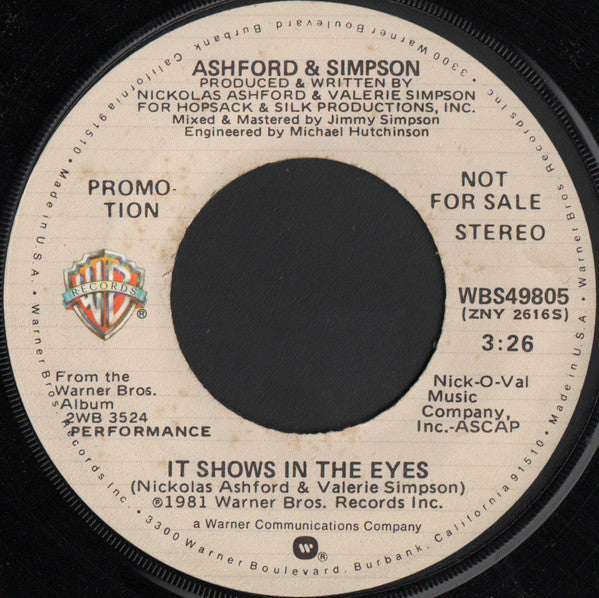 It Shows In The Eyes | Near Mint (NM) Very Good Plus (VG+)-Music History