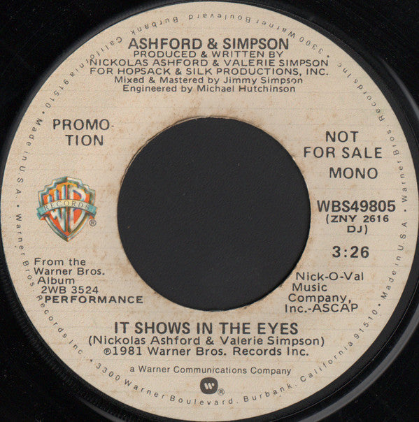 It Shows In The Eyes | Near Mint (NM) Very Good Plus (VG+)-Music History