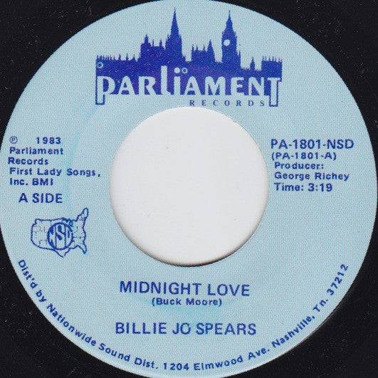 Billie Jo Spears - Midnight Love / Midnight Blue | Very Good Plus (VG+) Near Mint (NM)-Music History