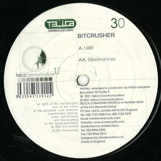 Bitcrusher - 16Bit | Good (G) Very Good Plus (VG+)-Music History