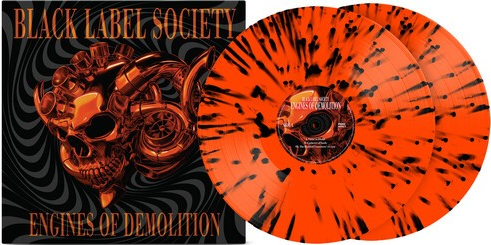 Black Label Society Engines of Demolition (Limited Edition, Neon Orange Black Splatter Colored Vinyl) (2 Lp's) - Vinyl-Music History