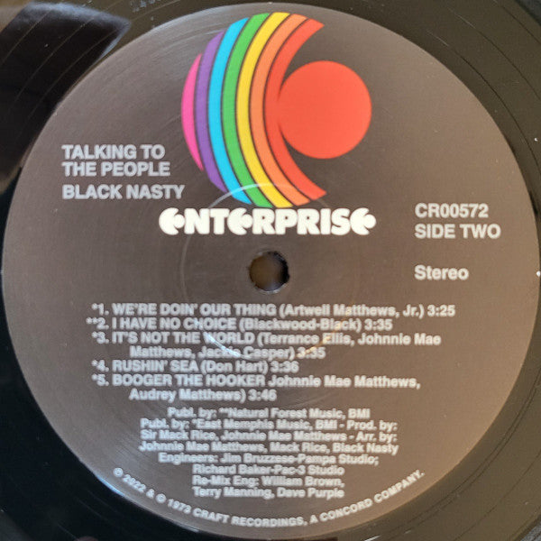 Black Nasty - Talking To The People | Mint (M) Mint (M)-Music History