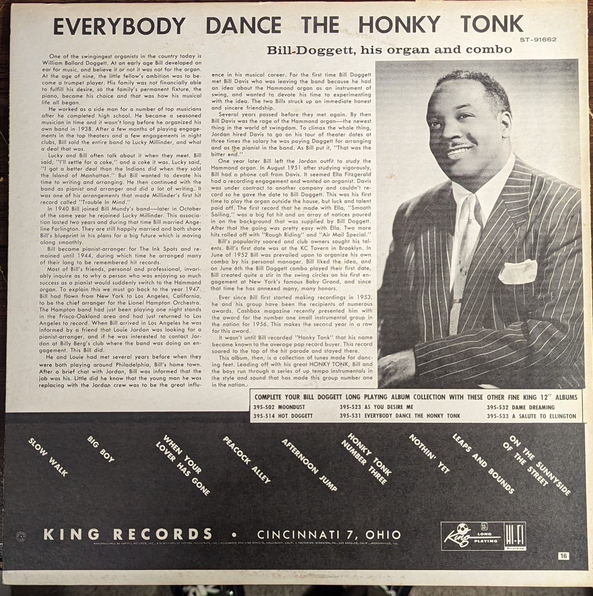 Bill Doggett - Everybody Dance The Honky Tonk *CLUB* | Near Mint (NM) Near Mint (NM)-Music History
